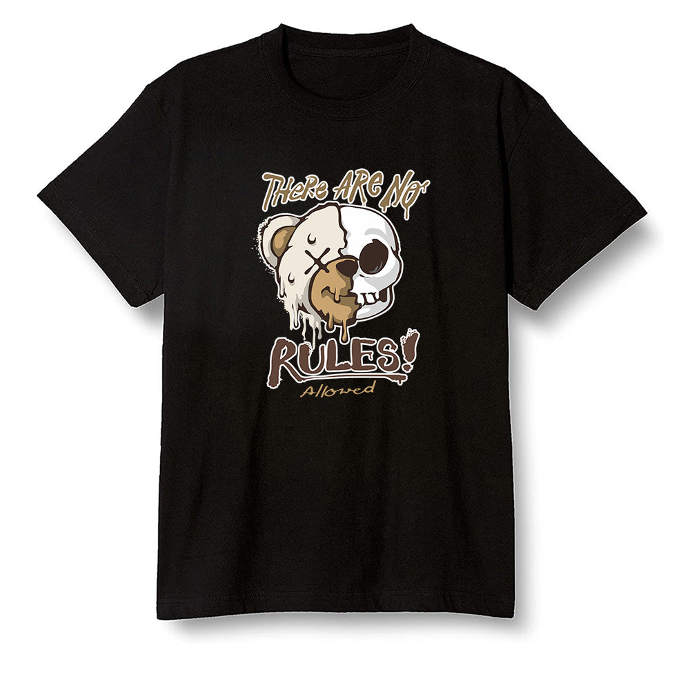Pop Colour AJ6 Retro Quai 54 - Sail Gum - No Rules Teddy Bear - Black Men T-shirt