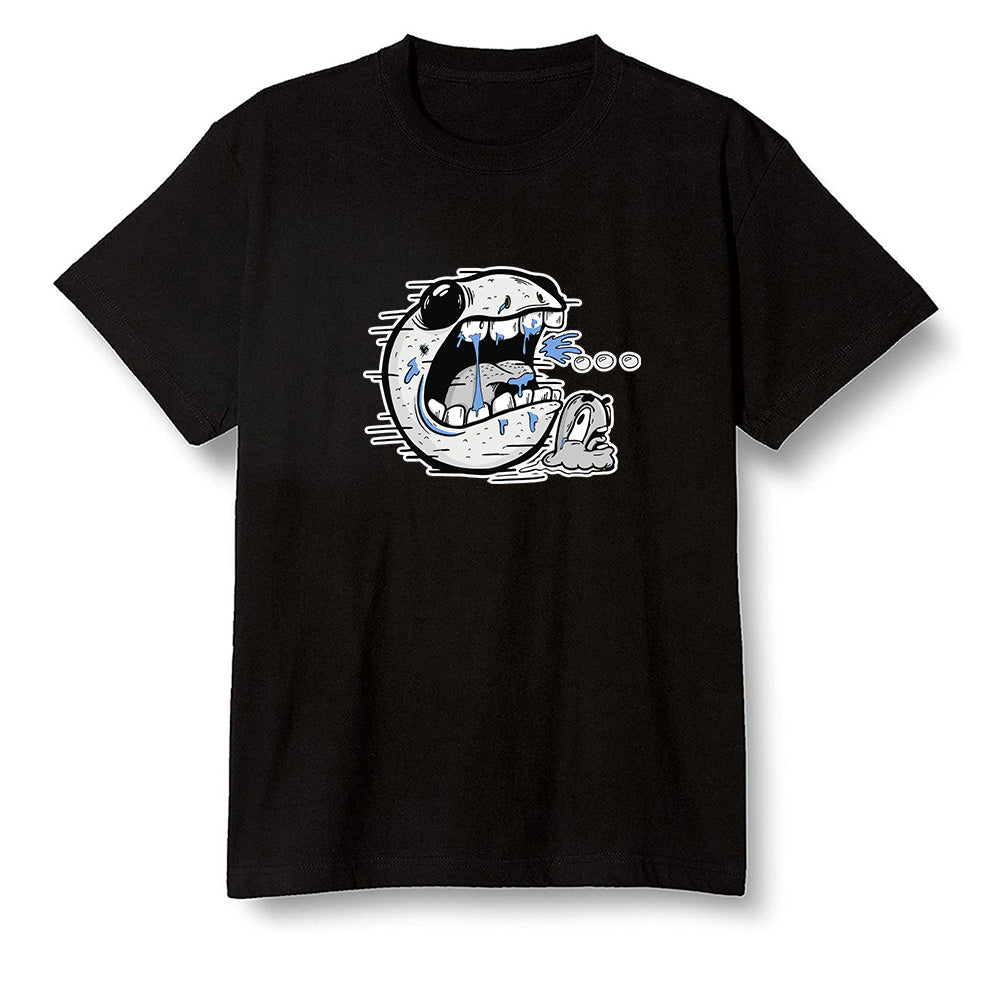 Pop Colour AJ1 Low Wolf Grey/Sail/Photon Dust/White - Pac Man and ghost - Black Men T-shirt