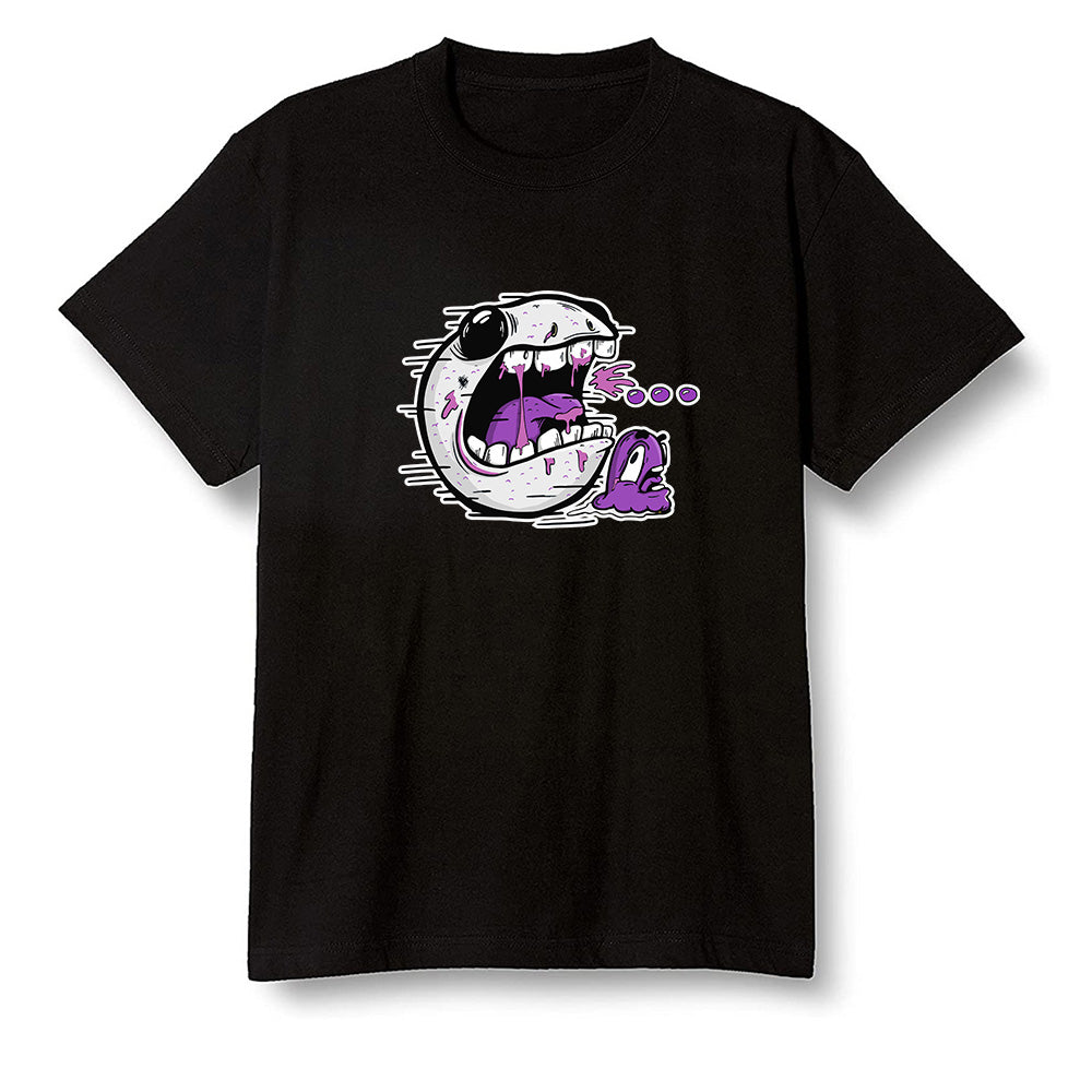 Pop Colour AJ1 Zoom Cmft Psg - Pac Man and ghost - Black Men T-shirt