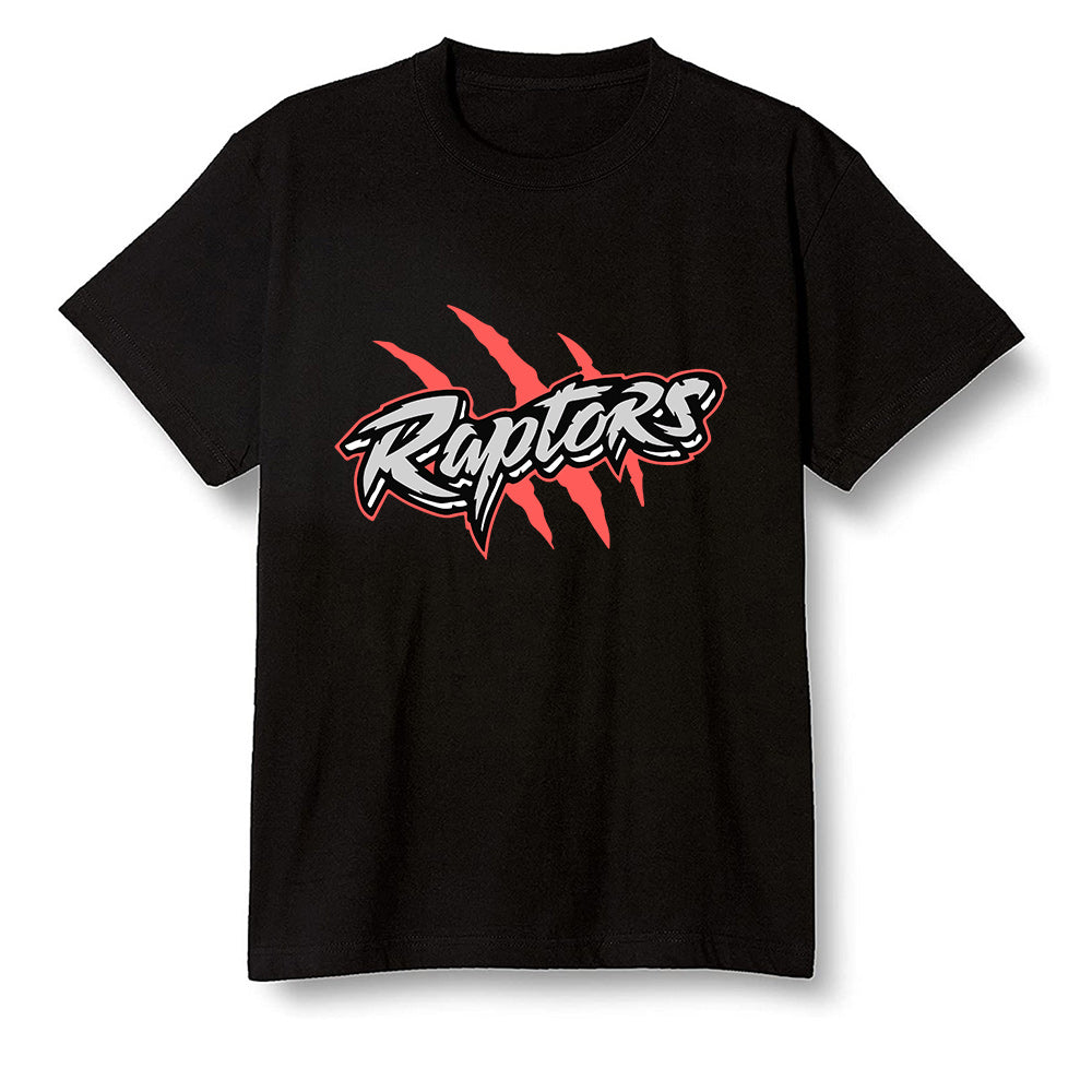 Pop Colour AJ6 Retro Tinker Hatfield - Raptors - Black Men T-shirt