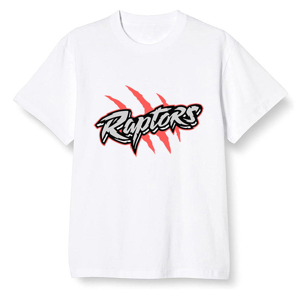Pop Colour AJ6 Retro Tinker Hatfield - Raptors - White Men T-shirt