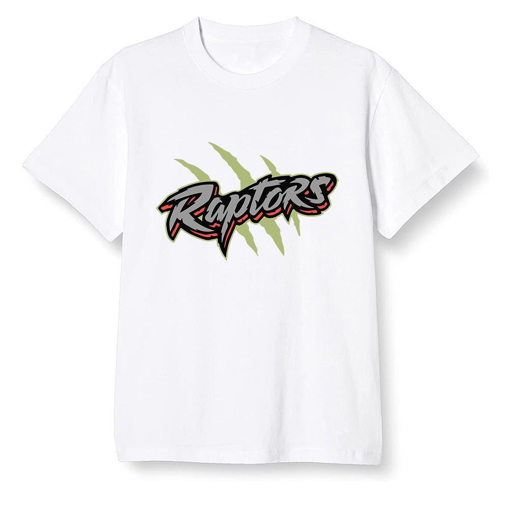 Pop Colour AJ6 Retro SP Travis Scott - Medium Olive - Raptors - White Men T-shirt