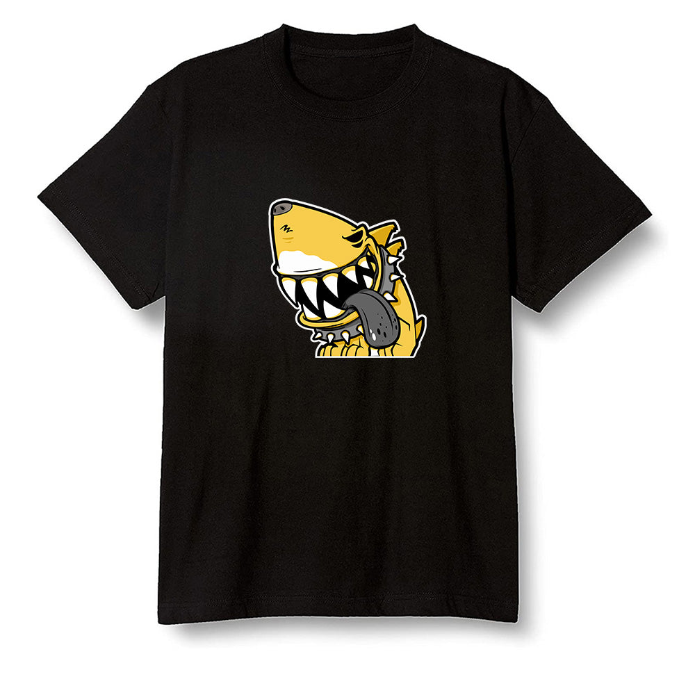 Pop Colour AJ1 Retro High OG Pollen - Shark dog - Black Men T-shirt