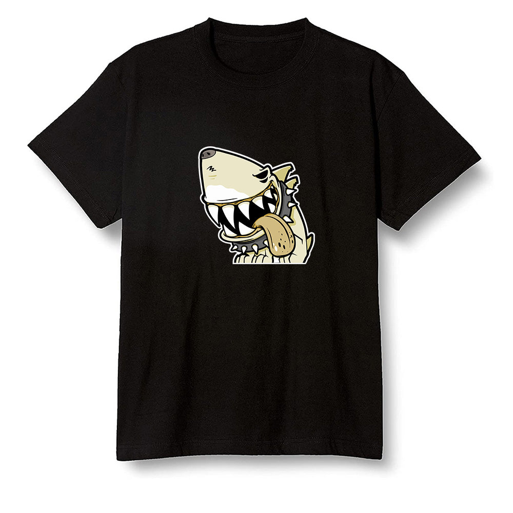 Pop Colour AJ1 Retro Hi Prm Mushroom - Shark dog - Black Men T-shirt