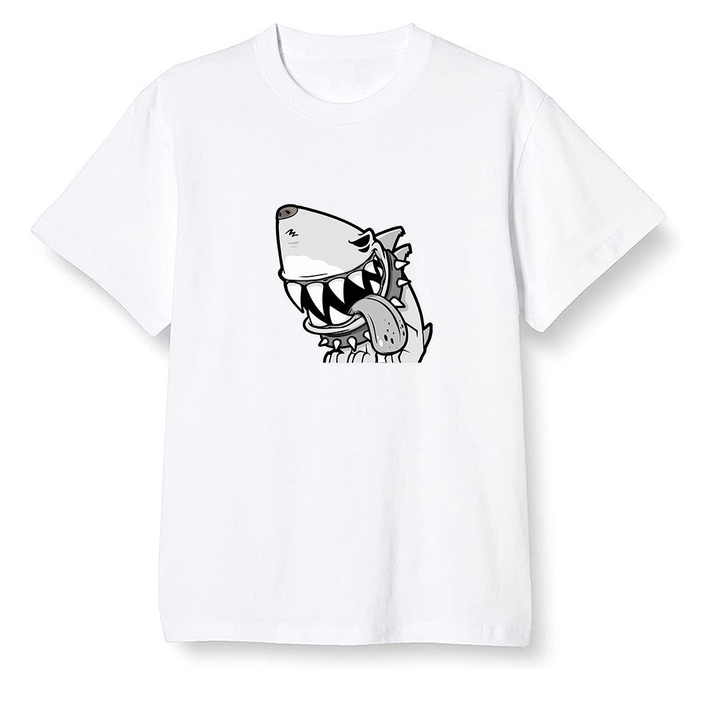 Pop Colour AJ1 Retro High OG CO Japan - Neutral Grey - Shark dog - White Men T-shirt