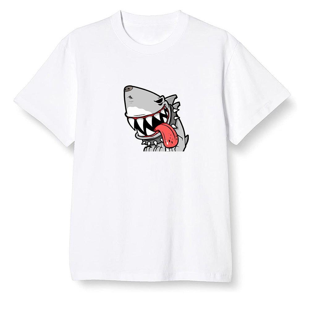 Nike Pop Colour AJ6 Retro Reflective Infrared - Shark dog - White Men T-shirt
