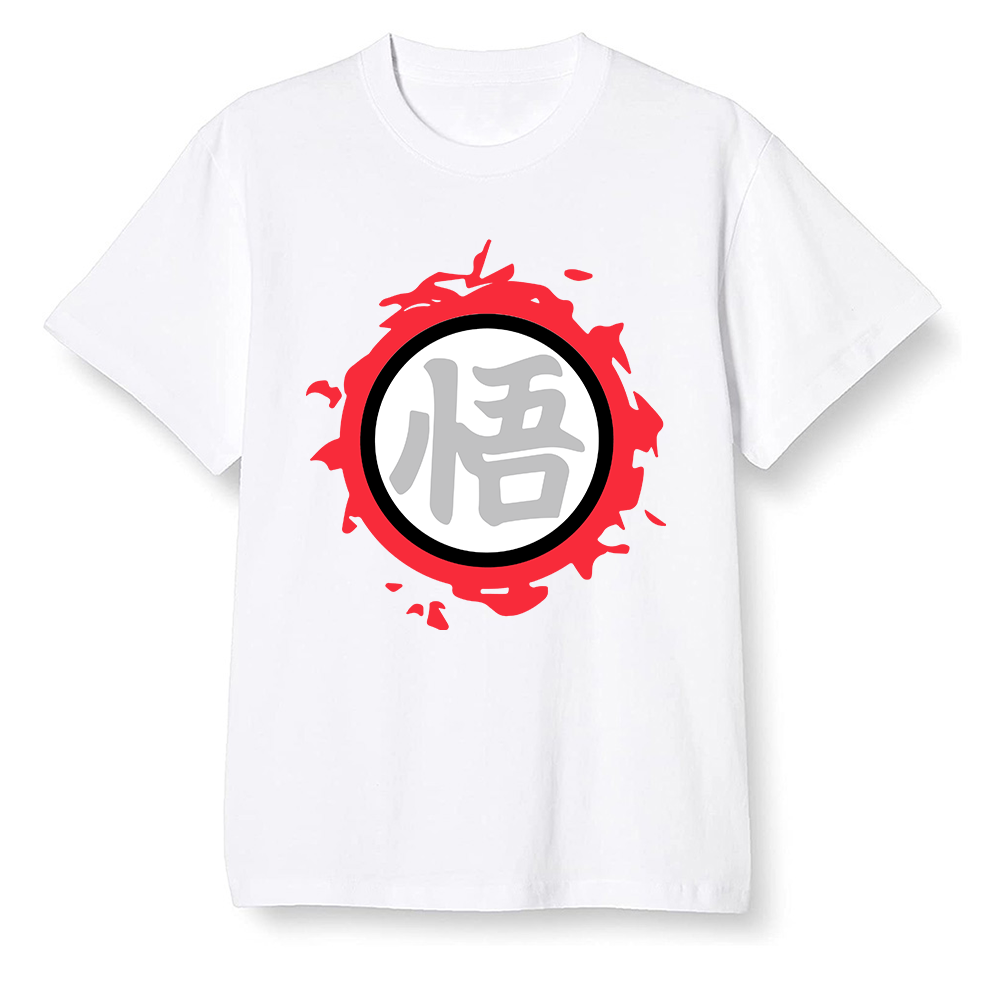 Nike Pop Colour AJ6 Retro Reflective Infrared - The logo Go Gi of Son Goku - White Men T-shirt
