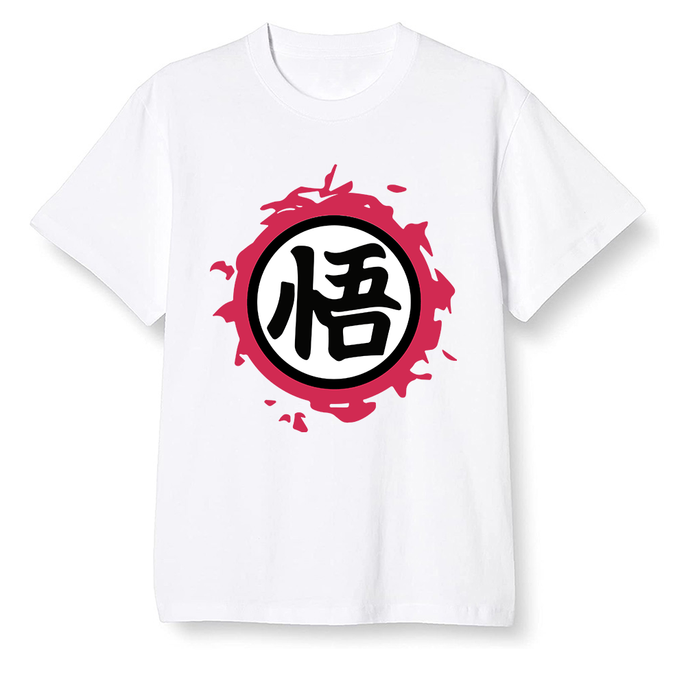 Pop Colour AJ6 Retro Carmine - The logo Go Gi of Son Goku - White Men T-shirt