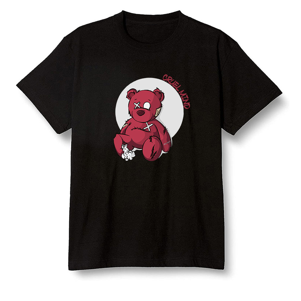 Pop Colour AJ1 Retro High OG Chicago - "Torn Teddy" Cruel Mind - Black Men T-shirt