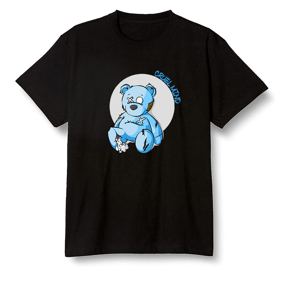 Pop Colour AJ1 NRG Joint Model - UNC - "Torn Teddy" Cruel Mind - Black Men T-shirt