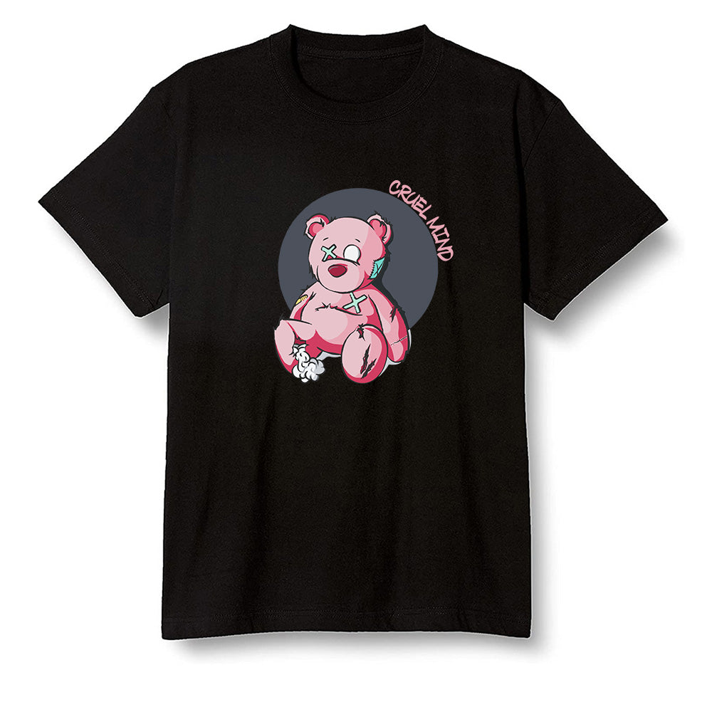 Pop Colour AJ6 Retro Carmine - "Torn Teddy" Cruel Mind - Black Men T-shirt