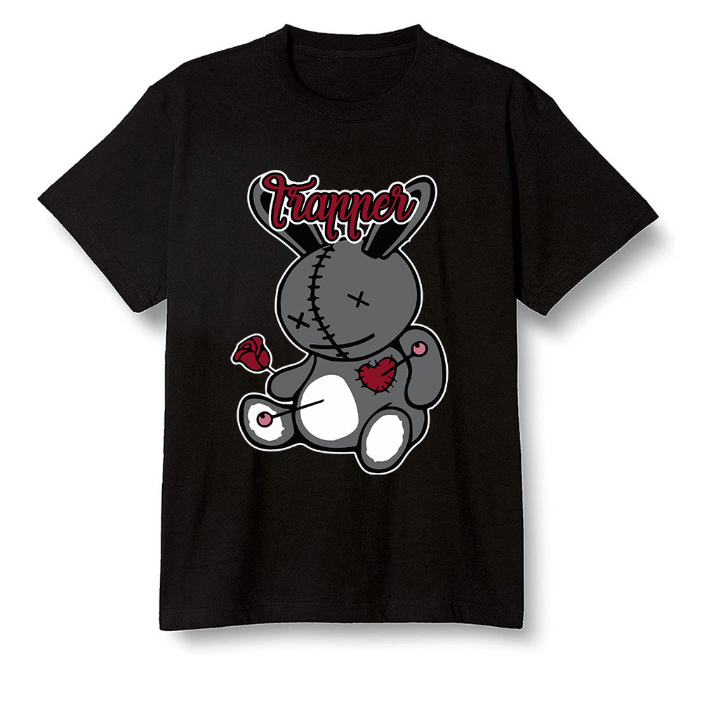 Pop Colour AJ13 Retro Gym Red Flint Grey - Trapper bear - Black Men T-shirt