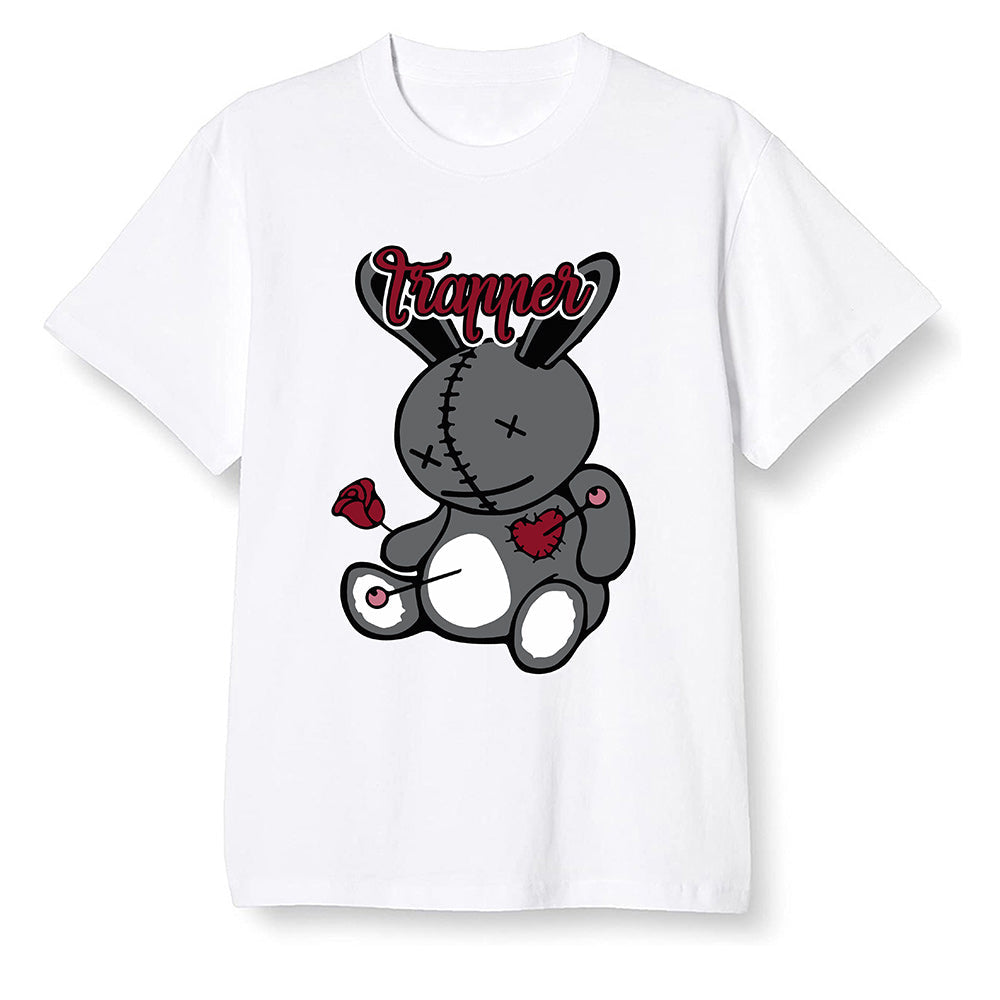 Pop Colour AJ13 Retro Gym Red Flint Grey - Trapper bear - White Men T-shirt