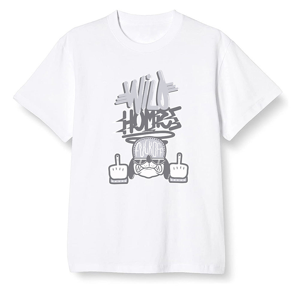 Pop Colour AJ1 Low Triple White - Wild Homies - White Men T-shirt