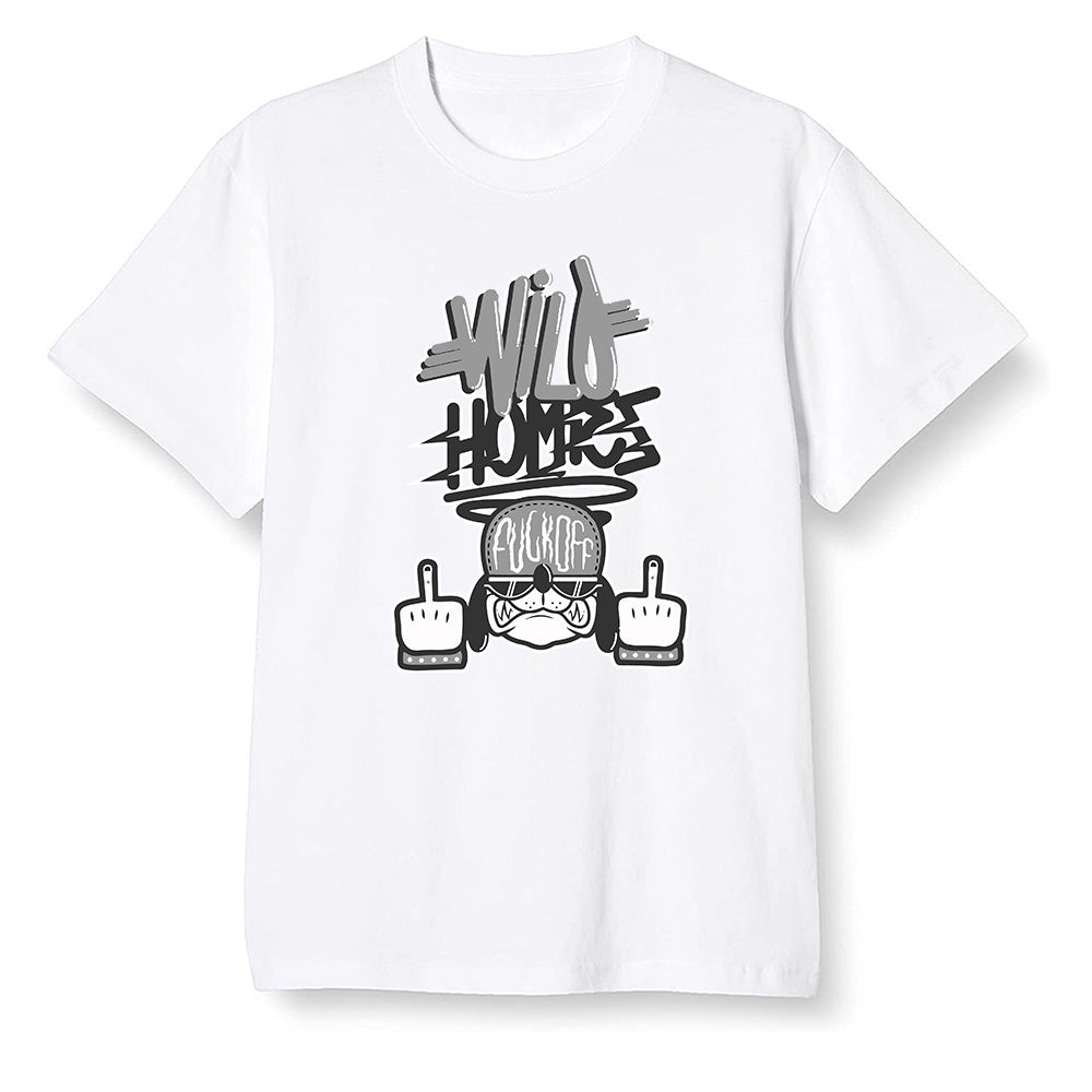 Pop Colour AJ1 Retro High OG Shadow 2.0 - Wild Homies - White Men T-shirt