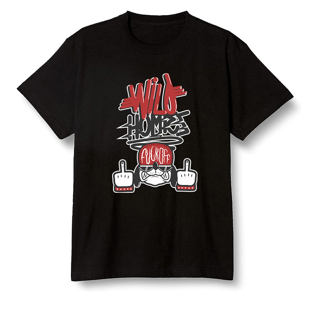 Pop Colour AJ1 Retro High OG Chicago - Wild Homies - Black Men T-shirt