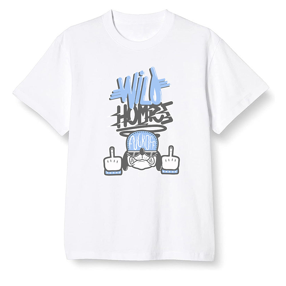 Pop Colour AJ1 Low Wolf Grey/Sail/Photon Dust/White - Wild Homies - White Men T-shirt