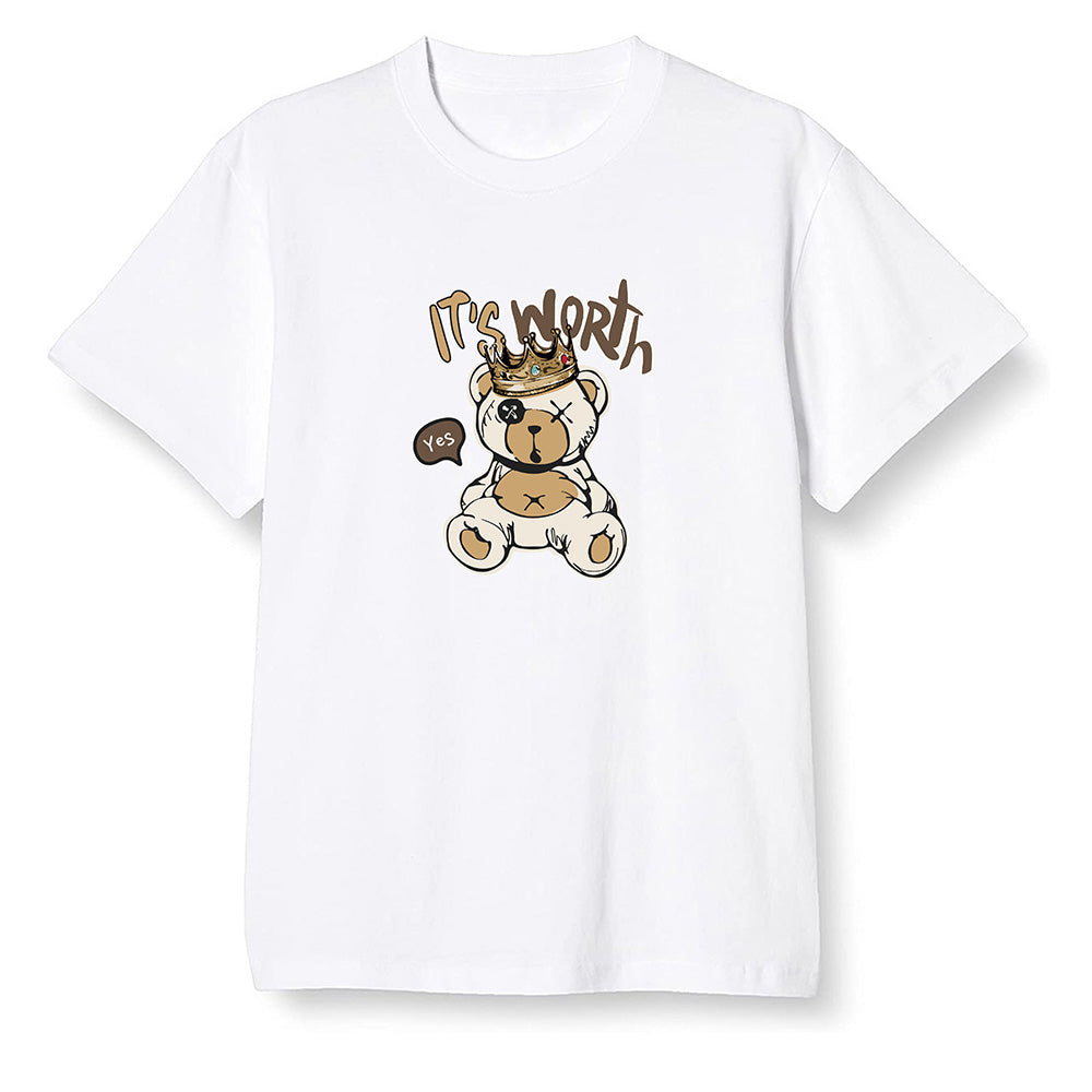 Pop Colour AJ6 Retro Quai 54 - Sail Gum - Worth Trying Teddy Bear - White Men T-shirt