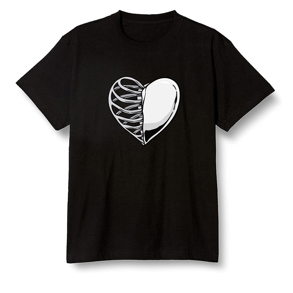 Pop Colour AJ1 Low Triple White - Your heart - Black Men T-shirt