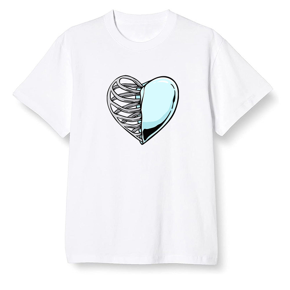 Pop Colour AJ1 NRG Joint Model - White - Your heart - White Men T-shirt