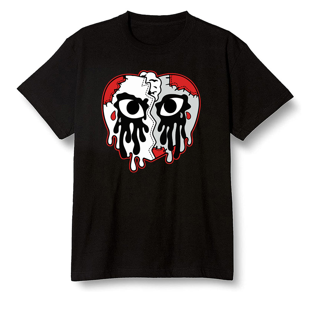 Pop Colour AJ13 Retro HE Got Game - i crying heart - Black Men T-shirt
