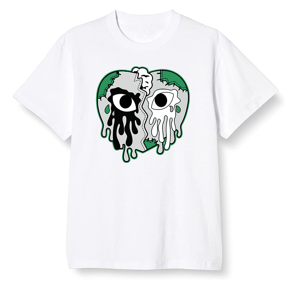 Pop Colour AJ13 Retro 'Lucky Green' - i crying heart - White Men T-shirt