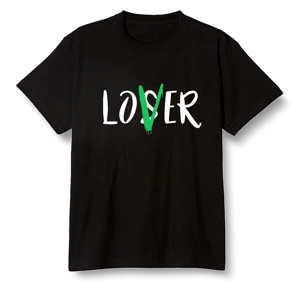 Pop Colour AJ1 High OG Lucky Green - loser lover - Black Men T-shirt