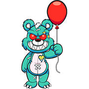 Evil Bear With Balloon