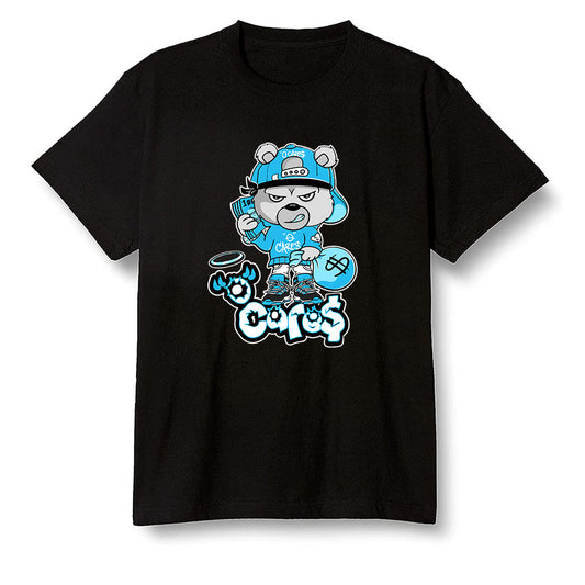 Pop Colour AJ1 NRG Joint Model - UNC - 0 Cares$ Teddy - Black Men T-shirt