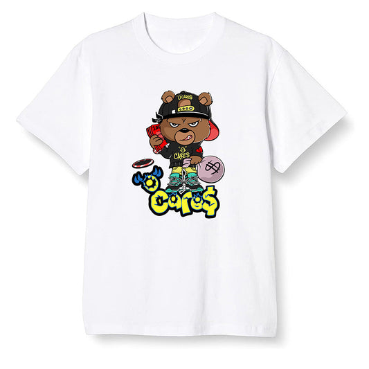 Pop Colour AJ1 Retro OG High J Balvin - Colores Y Vibras - 0 Cares$ Teddy - White Men T-shirt