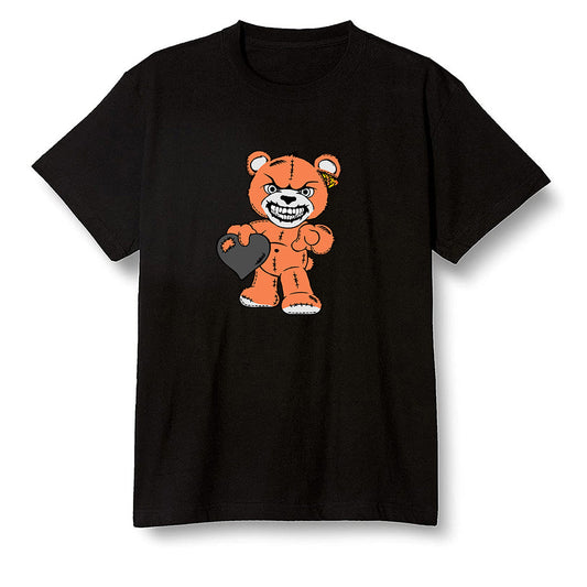 Pop Colour AJ1 Retro High OG Shattered Backboard - Angry Teddy Bear - Black Men T-shirt