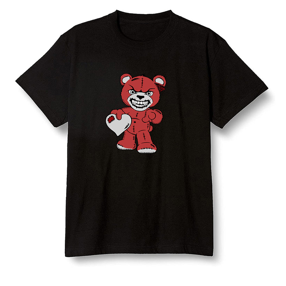 Pop Colour AJ1 Retro High OG Chicago - Angry Teddy Bear - Black Men T-shirt