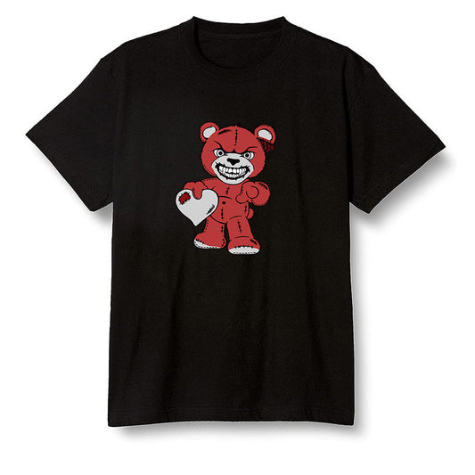 Pop Colour AJ1 Retro High OG Chicago - Angry Teddy Bear - Black Men T-shirt