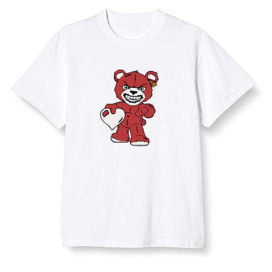 Pop Colour AJ1 Retro High OG Origin Story - Angry Teddy Bear - White Men T-shirt