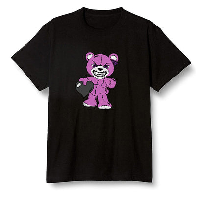 Pop Colour AJ1 Zoom Cmft Psg - Angry Teddy Bear - Black Men T-shirt