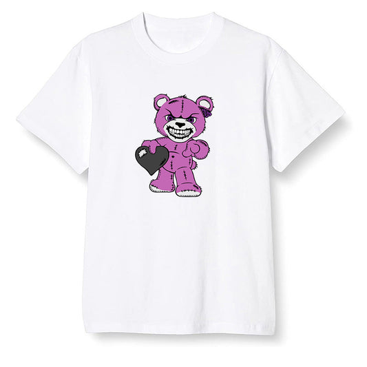 Pop Colour AJ1 Zoom Cmft Psg - Angry Teddy Bear - White Men T-shirt