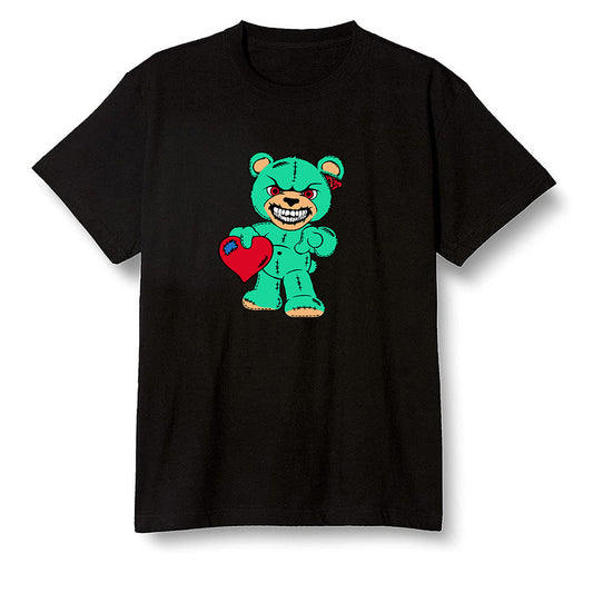 Pop Colour AJ1 Retro OG High J Balvin - Colores Y Vibras - Angry Teddy Bear - Black Men T-shirt