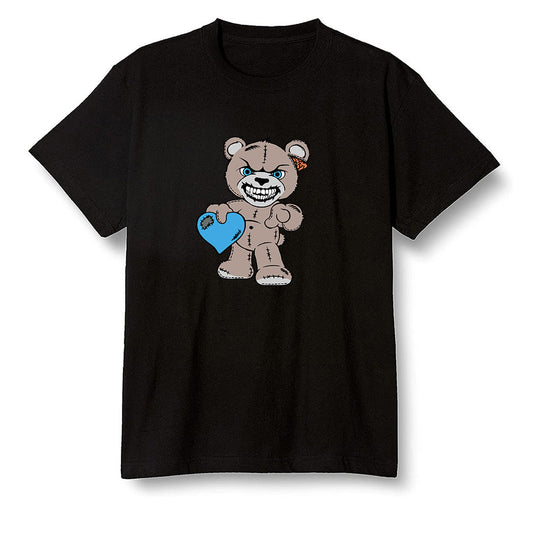 Pop Colour AJ1 Retro High OG PRO Prototype - Angry Teddy Bear - Black Men T-shirt