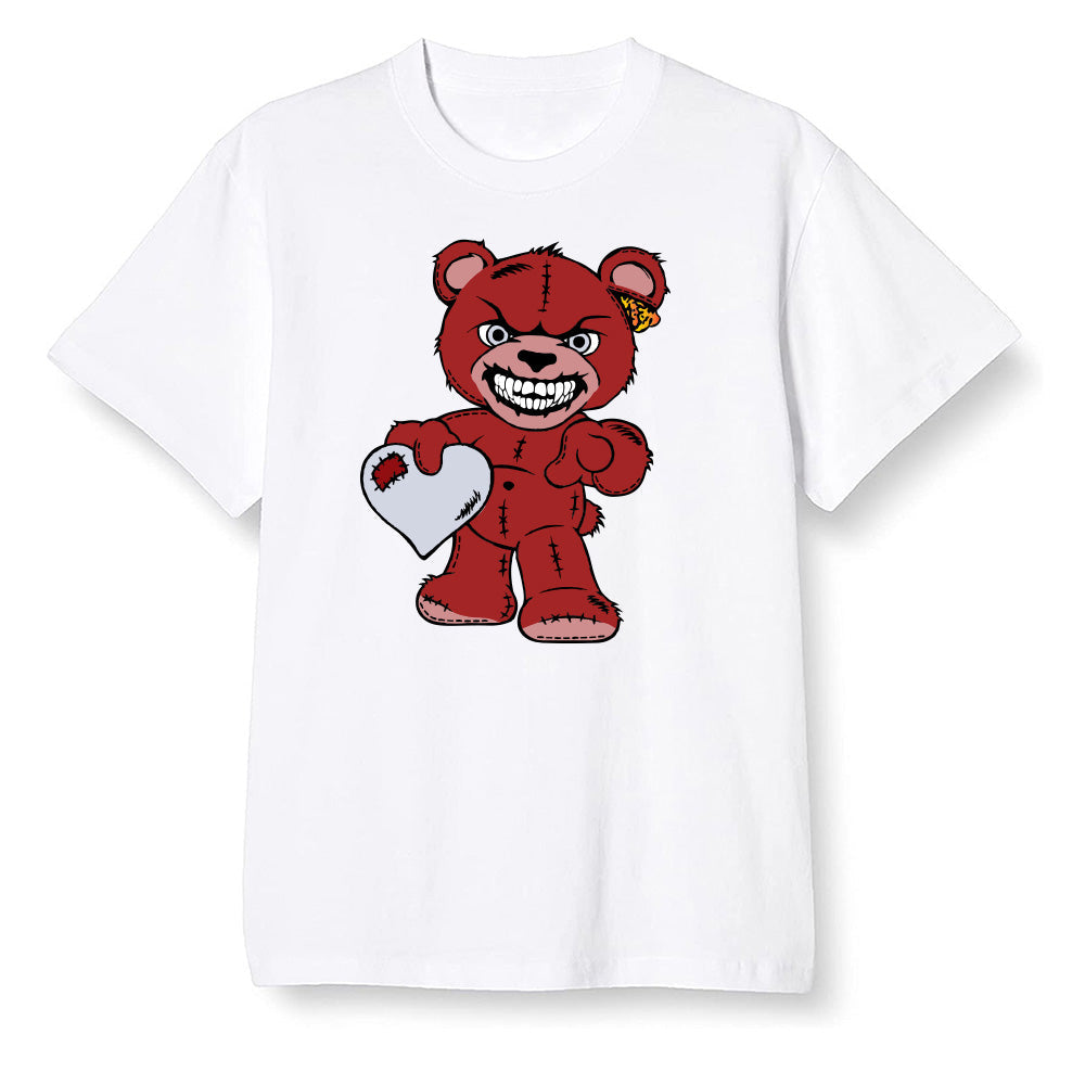 Pop Colour AJ13 Retro HE Got Game - Angry Teddy Bear - White Men T-shirt