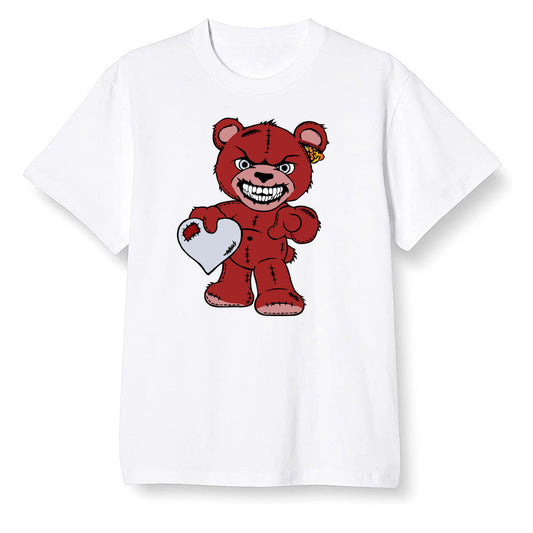 Pop Colour AJ13 Retro HE Got Game - Angry Teddy Bear - White Men T-shirt