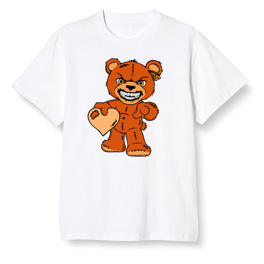Pop Colour AJ13 Retro Starfish - Angry Teddy Bear - White Men T-shirt