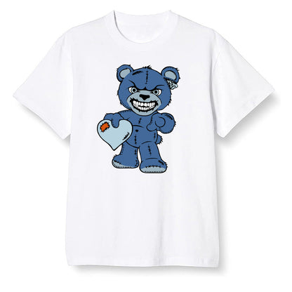 Pop Colour AJ13 Retro Flint - Angry Teddy Bear - White Men T-shirt
