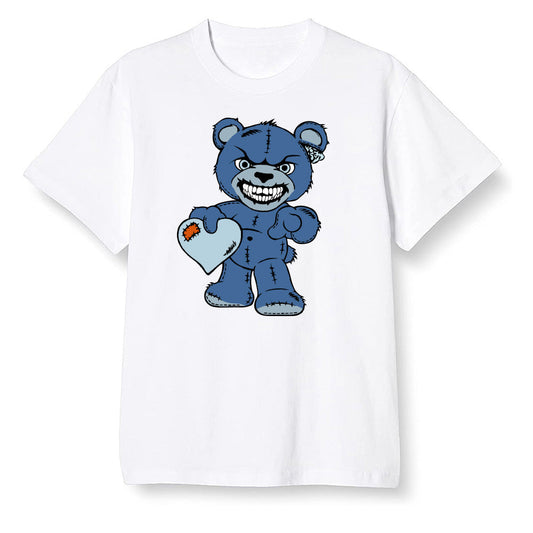 Pop Colour AJ13 Retro Flint - Angry Teddy Bear - White Men T-shirt