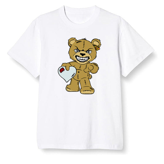 Pop Colour AJ6 Retro Dmp Defining Moments - Angry Teddy Bear - White Men T-shirt