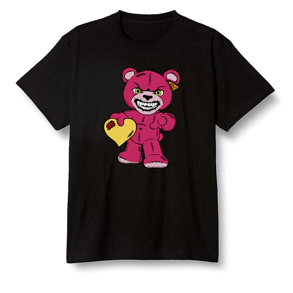 Pop Colour AJ6 Retro Bordeaux - Angry Teddy Bear - Black Men T-shirt