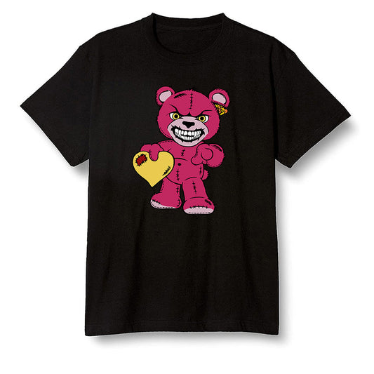 Pop Colour AJ6 Retro Bordeaux - Angry Teddy Bear - Black Men T-shirt