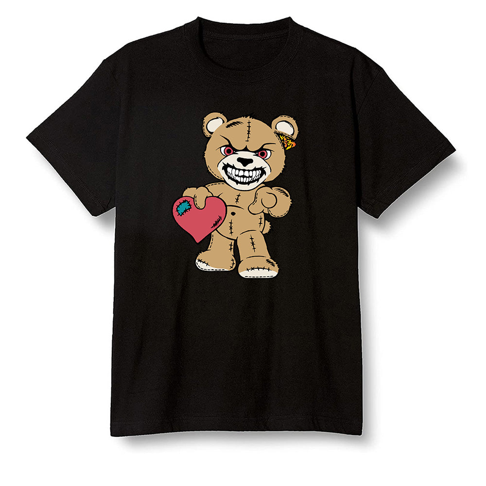 Pop Colour AJ6 Retro Quai 54 - Sail Gum - Angry Teddy Bear - Black Men T-shirt