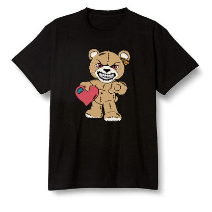 Pop Colour AJ6 Retro Quai 54 - Sail Gum - Angry Teddy Bear - Black Men T-shirt
