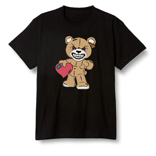 Pop Colour AJ6 Retro Quai 54 - Sail Gum - Angry Teddy Bear - Black Men T-shirt
