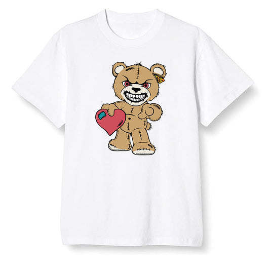 Pop Colour AJ6 Retro Quai 54 - Sail Gum - Angry Teddy Bear - White Men T-shirt
